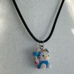 Hello Kitty  Blue Pendant Necklace Photo 3