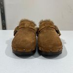 RE/DONE $450 NEW  70s SHEARLING COGNAC SUEDE SHOES SZ 40 9 Photo 5