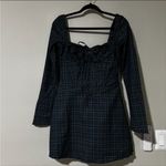 House Of CB  Malika Blue Tartan Corset Mini Dress NWOT Size Large Photo 1