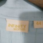 infinity  XL Sky Blue Zip Tunic Top Plus Photo 9