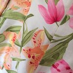 Dana Buchman  Floral 100% Silk unlined lightweight Blazer Photo 5