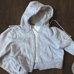 Brandy Melville Cropped Jacket Grey Photo 2