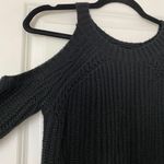 Hippie Rose Black Shoulder Cut Out Sweater Size Small Photo 8