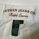Lauren Jeans Co. Ralph Lauren White Zip Hem Crop Pants Women's Size 6P Photo 5