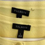 Talbots Light Yellow Knit Cardigan with Tank Photo 1
