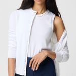 NWT J. Crew Factory Classic cotton cardigan shell Sz XS White Photo 0