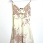 Forever 21 Vintage Cotton Sun Dress Lace Print Cream Size S Photo 1