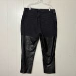 Abercrombie & Fitch The 90’s Straight Ultra High Rise Jeans Black Leather 34/18 Photo 8