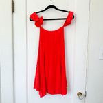 ASTR The Label | Rosaria Off the Shoulder Mini Sundress Dress in Red Size Small Photo 3