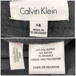 Calvin Klein Size US 14 Short Gray Relaxed Bootcut Work Trouser Dress Pants Photo 3