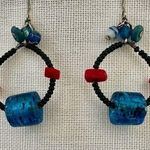 Handmade Boho Earrings w/ Murano Photo 0