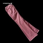 Vintage 90's Taunt Pants Size 7 Peach Low Rise Wide Leg Embroidered Hipp… Photo 3