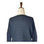 Maje Sweater Women Medium Black Metallic Wool Cashmere Blend Knit Pullover Photo 3