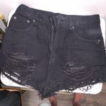 Boohoo Black Jean Shorts Photo 0
