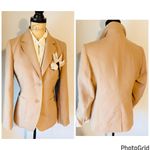 Talbots Wool- Blend Blazer with Floral Pin Photo 5