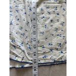 Ditzy Floral Shorts Womens Large Cream Cotton Cottagecore Prairie Lounge Blue Photo 4