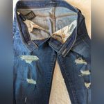 J Brand  Cropped Skinny Leg Jeans in Demented Trouble Destroyed Blue Indigo Sz 26 Photo 5