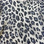 C'est City Women's Sweater‎ Sz M Metallic Leopard Sequin Viscose Silk Scoop Neck Size M Photo 4