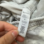 Athleta Pants Women Size 6 Farallon Grey White Printed Jogger Cotton Spandex Photo 7