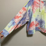 Nike  Semi-Cropped Tie Dye Hoodie Sweatshirt Photo 5