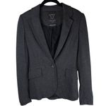 Talula Aritzia Womens Grey Pima Cotton Blazer Jacket Sz 00 Photo 8