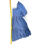 Anthropologie  Pilcro Dress Women Large Blue Puffy Sleeve Cottage Boho Nap House Photo 6