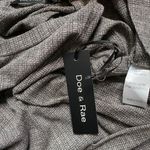 Doe & Rae ✅3/$30✅ NWT  Charcoal Long Sleeve Hi-Low Lattice Back Top | LARGE | Photo 7