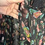 Torrid Maxi Floral Black Sheer Open Kimono Cover Dress Lattice Witchy Goth 4X Photo 4