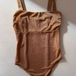 Forever 21 NWT gold shimmer bodysuit - Size SMALL Photo 0