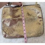 Victoria's Secret VICTORIA’S SECRET Gold Sequin Zip-Up Makeup Bag/Clutch Purse Photo 6