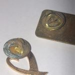 Vintage Gold Tone Volunteer Pins Set Photo 4