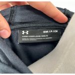 Under Armour  Charcoal Grey Loose Fit Tiered Fleece Hoodie Size Small Photo 5