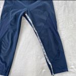 Athleta  Leggings S Capri Mesh Blue Navy Photo 5