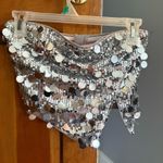 Sparkly Cropped Top Silver Size XS Photo 0