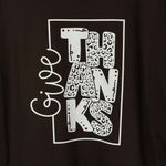 Gildan Give Thanks Fall Women’s X-Large Brown T-Shirt Short Sleeve Crew Neck Stretch Photo 1