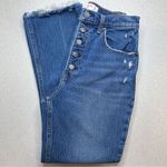 Abercrombie & Fitch A&F Kick Flare Ultra High Rise 26 Regular Medium Distressed Button Fly Photo 2