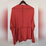 We The Free Free People  Londontown Thermal Cherry Coral Oversized‎ Top XS Photo 4