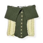 Jaded London Akio Knitted Corset Top, Olive, XS Photo 4