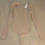 Abercrombie & Fitch Cream Bodysuit Photo 0