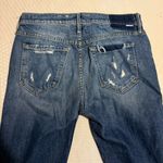 MOTHER Denim  Superior Dark Distressed Jeans Photo 3