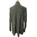 Charter Club Hunter green mixed knit knarled open front wool blend cardigan XL Photo 5