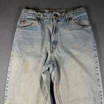 Levi's Vtg  950 Relaxed Fit Tapered Leg Jeans Womens 11 JR Light Wash Stained Photo 2