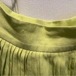 Ermanno scervino neon yellow linen pleated midi skirt Size undefined Photo 3