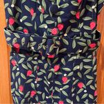 COLLECTIF‎ Olympia Square Neck Belted Strawberry Vine Jumpsuit Size Small (6) Blue Photo 8