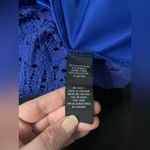 Ronni Nicole  Women’s Blue Lace Midi Dress Size 6 Photo 5