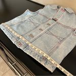 Marithe Francois Girbaud denim jeans and buttondown sleeveless vest SET, sz L/8 Blue Photo 11