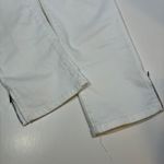 Lauren Jeans Co. Ralph Lauren White Zip Hem Crop Pants Women's Size 6P Photo 3