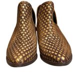 Musse & Cloud  Anthro Tan Netflix Perforated Leather Bootie Size 7 Festival Boho Photo 5