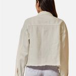 Savanna Jane White Jacket Size Large Denim White Western Glam Rhinestone NWT Photo 7