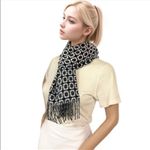 Reversible Geometric Large Shawl Scarf Bodysuit Stylish Dual Photo 4